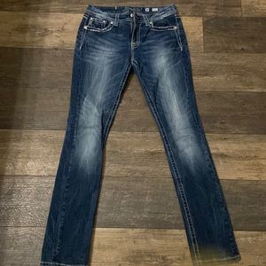 Miss me size 30 mid rise straight jeans.